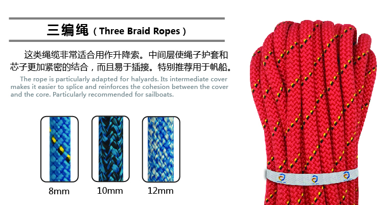 帆船三編繩